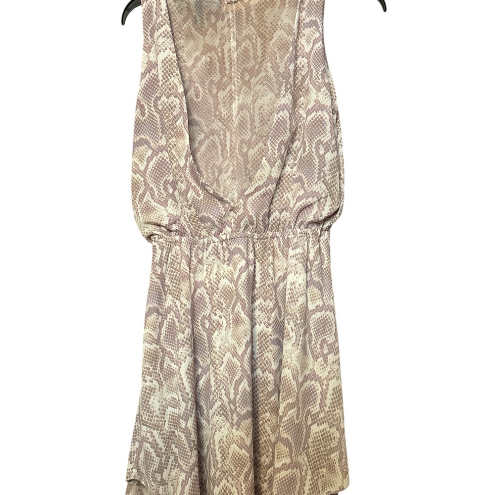 White House Black Market Tan Ruched Wrap Sundress - Picture 2 of 2